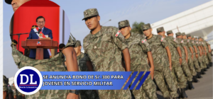 Gobierno anuncia Bono de S/. 300 para jovenes que realizan servicio militar