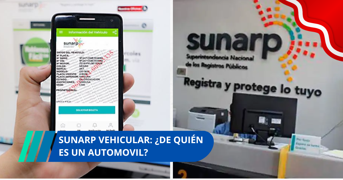 SUNARP vehicular ¿De quién es un automovil