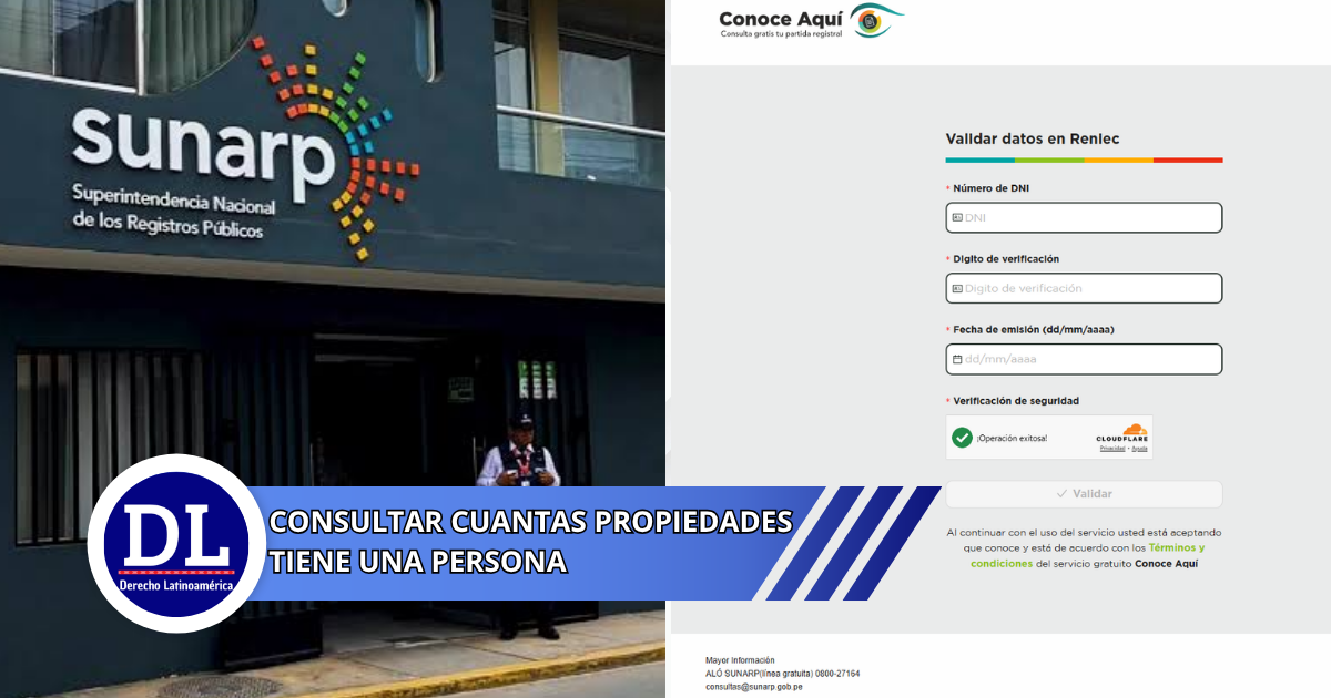 ¿Cómo consultar cuantas propiedades tiene una persona a su nombre?