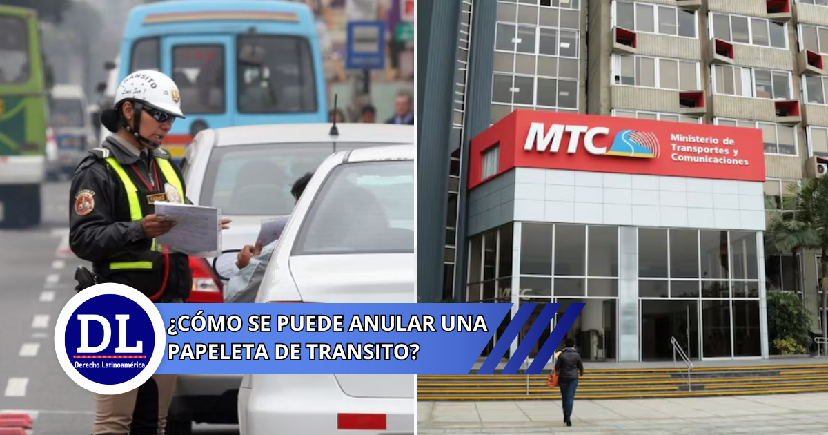 ¿Cómo se puede anular una papeleta de transito?
