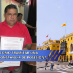 ¿Cómo tramitar una constancia de posesión