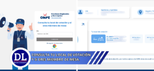 Consulta tu local de votación y si eres miembro de mesa