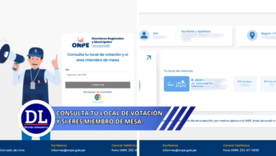Consulta tu local de votación y si eres miembro de mesa