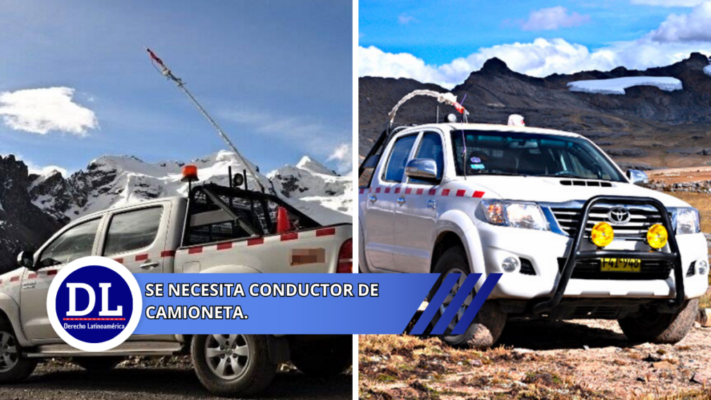 SE NECESITA CONDUCTOR DE CAMIONETA