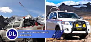SE NECESITA CONDUCTOR DE CAMIONETA