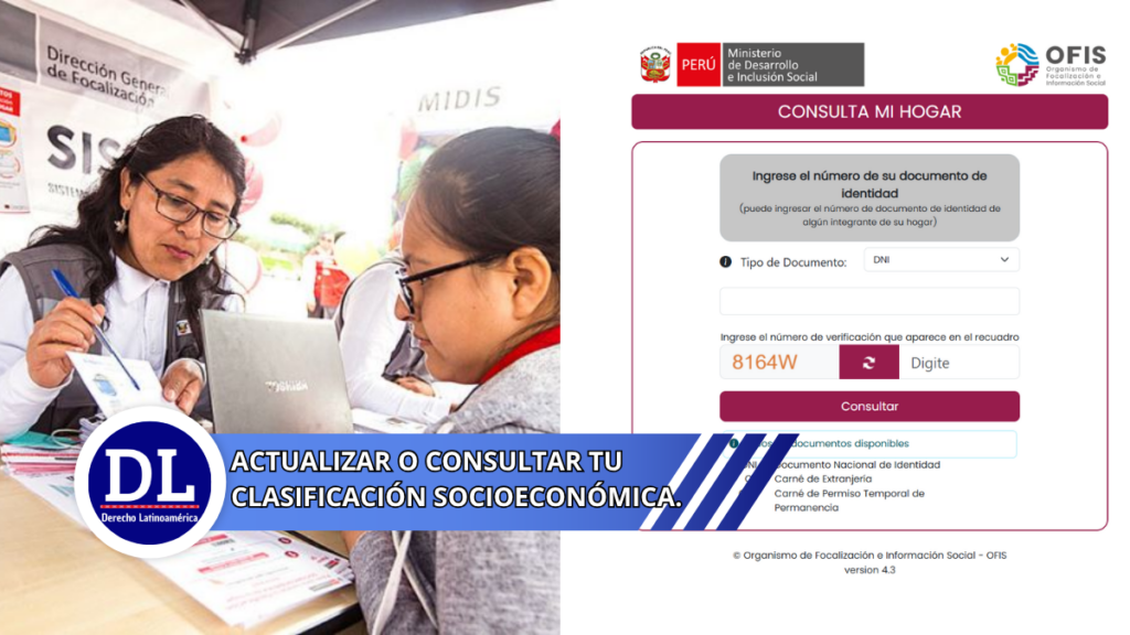 actualizar o consultar tu Clasificación Socioeconómica