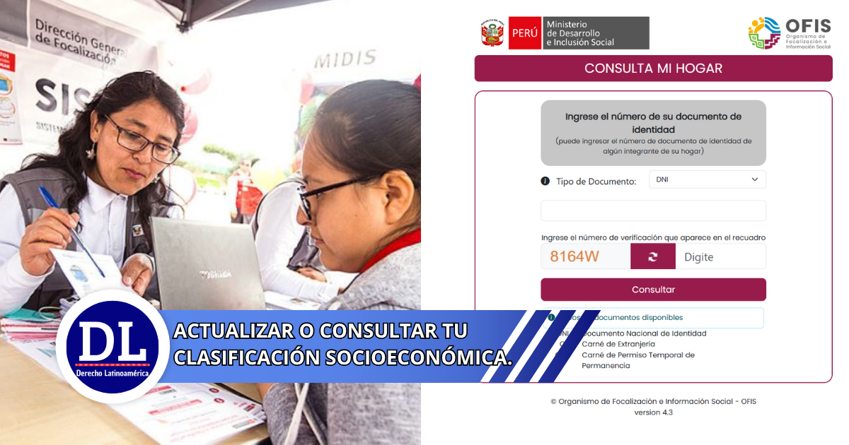 actualizar o consultar tu Clasificación Socioeconómica