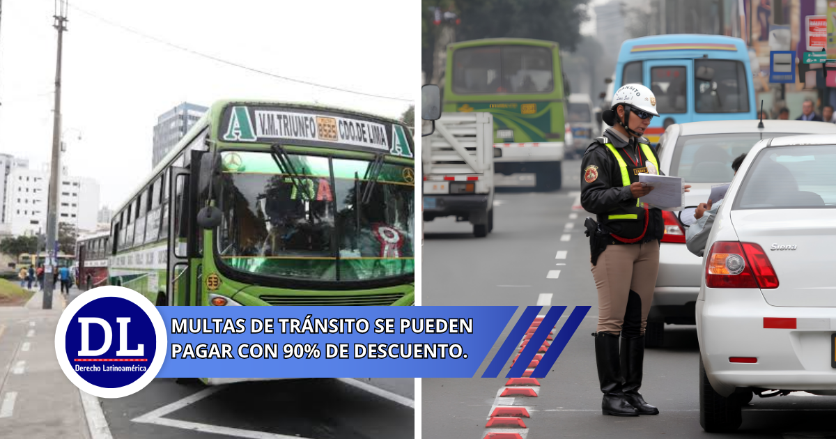 multas de tránsito se pueden pagar con 90% de descuento