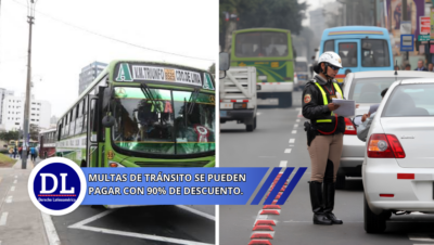multas de tránsito se pueden pagar con 90% de descuento