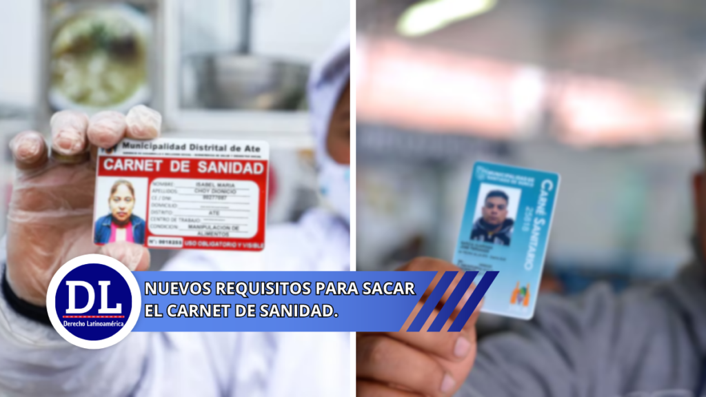 requisitos para sacar el Carnet de Sanidad