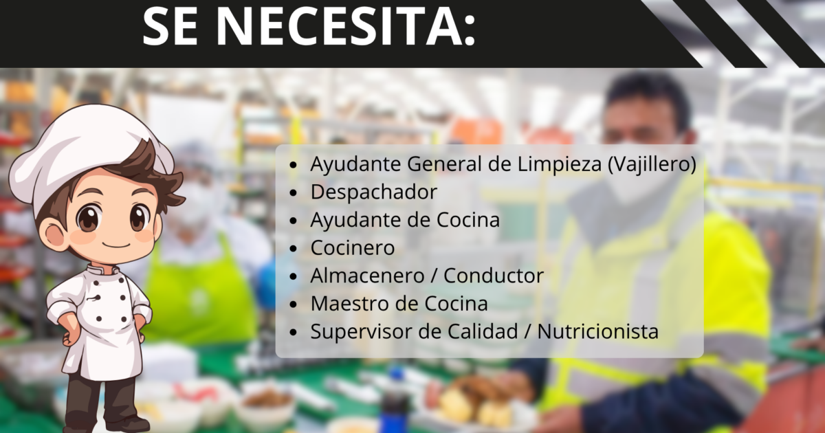 APC requiere personal para campamentos mineros