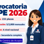 ONPE ofrece 233 vacantes para Auxiliares de Centro de Acopio con sueldo de S/2,000 a nivel nacional