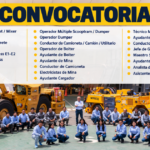BJ Contratistas Mineros busca operadores, conductores, técnicos y ayudante
