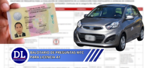 Balotario de preguntas mtc para licencia a1