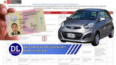 Balotario de preguntas mtc para licencia a1