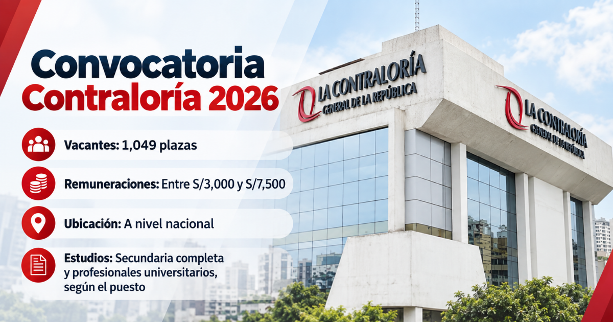 CONVOCATORIA PARA LA CONTRALORÍA 2026