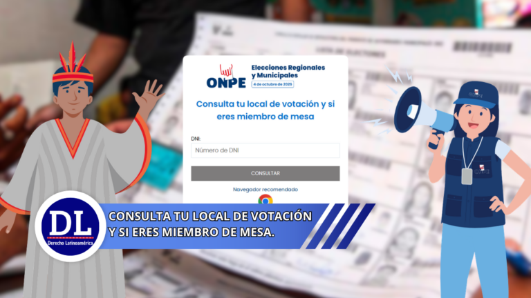 Consulta tu local de votación y si eres miembro de mesa