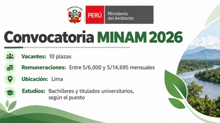 Convocatoria MINAM 2026
