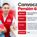Pensión 65 abre convocatoria CAS con 8 vacantes con sueldos de hasta S/8,364
