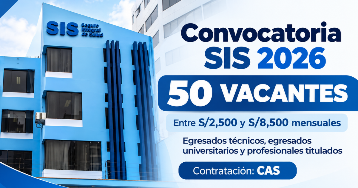 Convocatoria SIS 2026