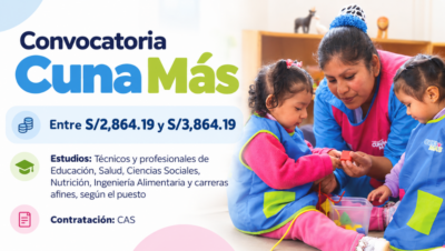 Cuna Más abre convocatoria