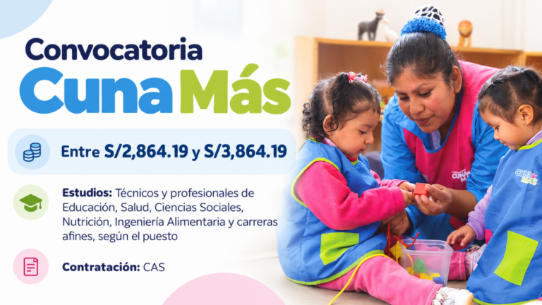 Cuna Más abre convocatoria