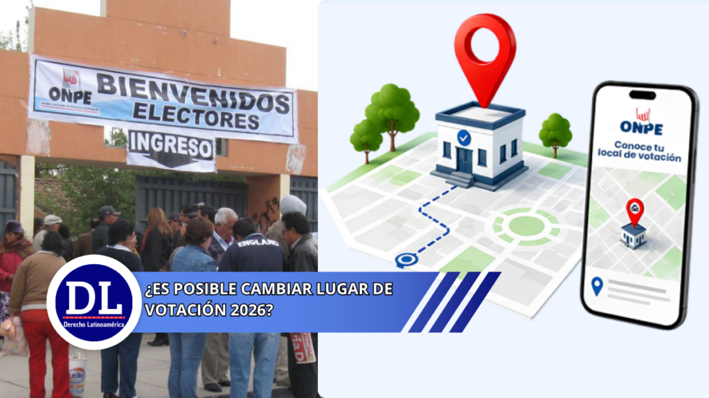 ¿Es posible cambiar lugar de votación 2026