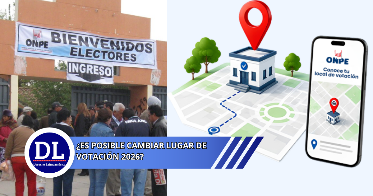 ¿Es posible cambiar lugar de votación 2026