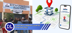 ¿Es posible cambiar lugar de votación 2026