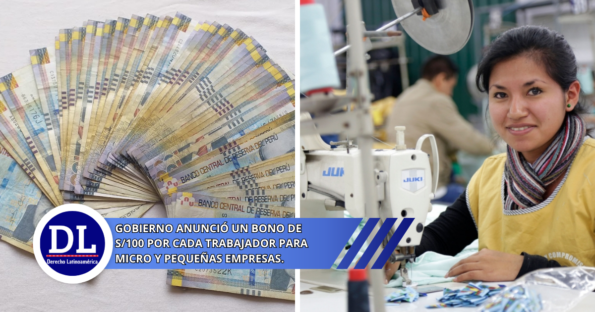 Gobierno anunció un bono de S/100 por cada trabajador para micro y pequeñas empresas