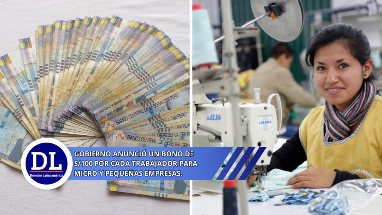 Gobierno anunció un bono de S/100 por cada trabajador para micro y pequeñas empresas