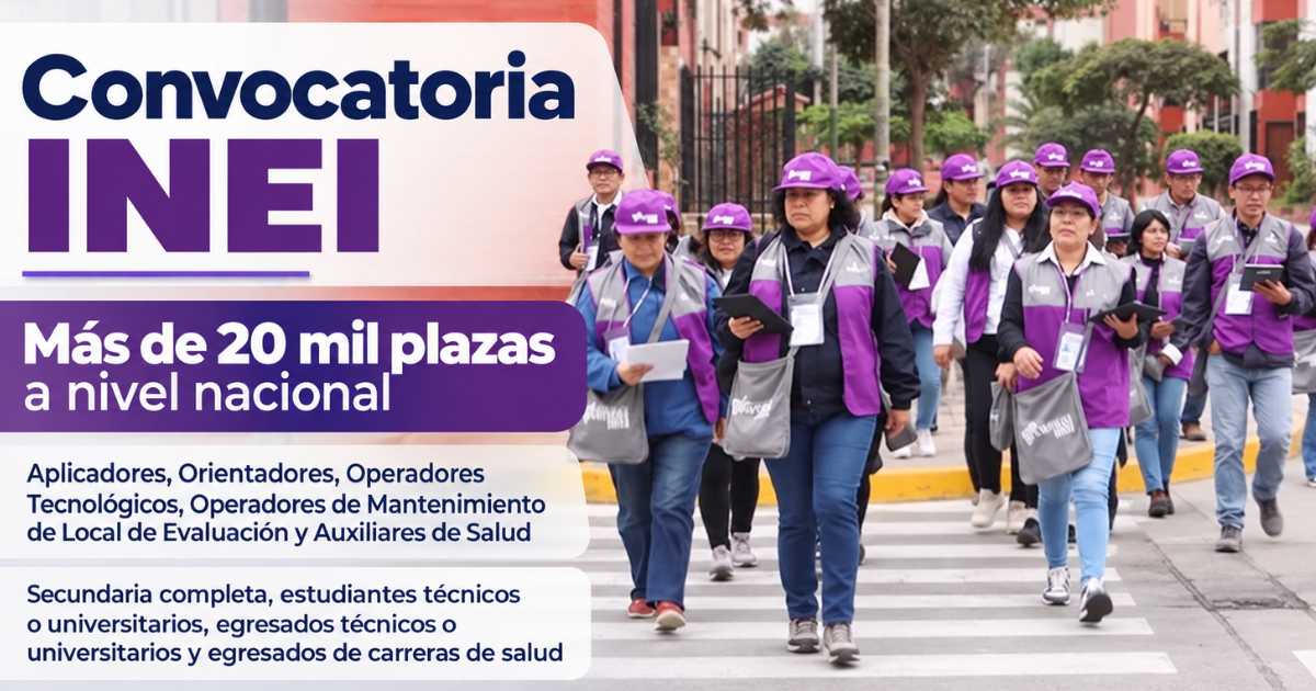 INEI convocatoria 2026 Empleos CAS
