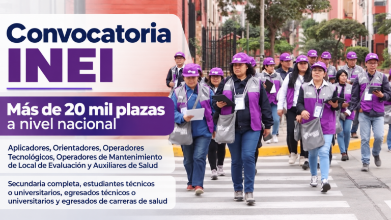 INEI convocatoria 2026 Empleos CAS