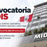 MIDIS abre convocatoria CAS para técnicos y profesionales con sueldos de hasta S/12,364