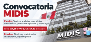 MIDIS abre convocatoria CAS