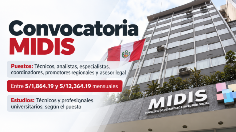MIDIS abre convocatoria CAS