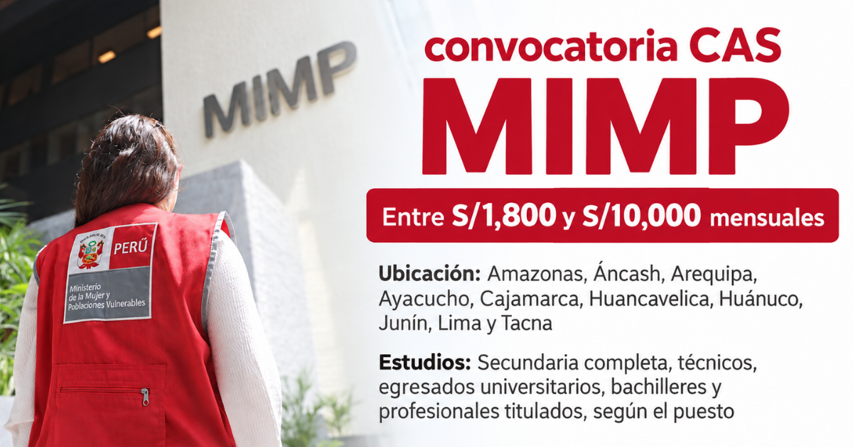 MIMP abre convocatoria CAS