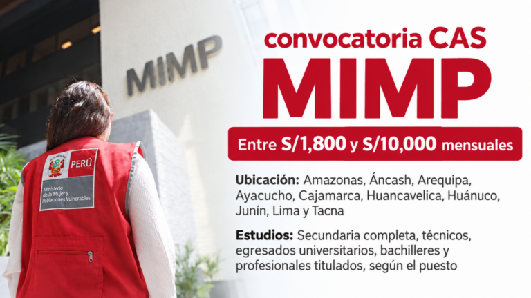 MIMP abre convocatoria CAS