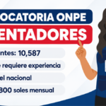 ONPE abre 10,587 vacantes para Orientadores en las Elecciones Regionales y Municipales 2026: secundaria completa y sin experiencia