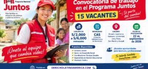Programa Juntos ofrece 15 vacantes