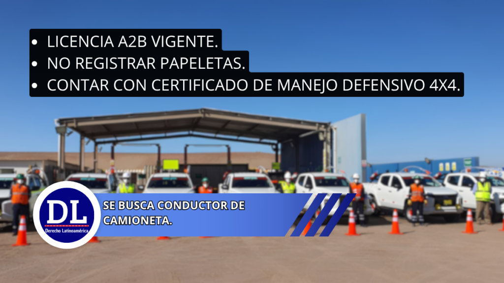 SE BUSCA Conductor de Camioneta