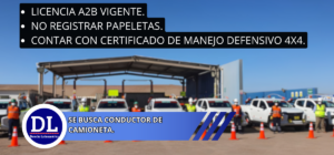 SE BUSCA Conductor de Camioneta