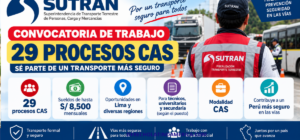 SUTRAN abre nueva convocatoria