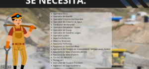 Se requiere personal para Las Bambas y Unidad Minera Contonga