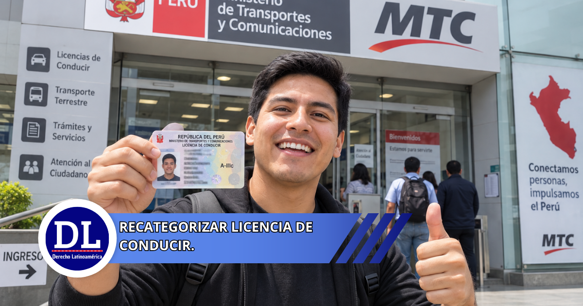 recategorizar licencia de conducir