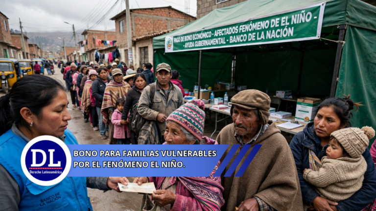 Bono para familias vulnerables por el fenómeno El Niño.
