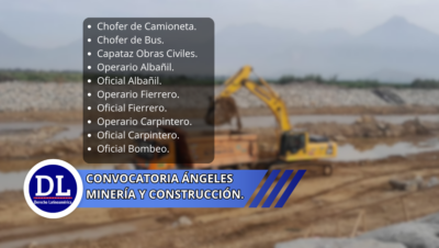 Convocatoria Ángeles Minería y Construcción