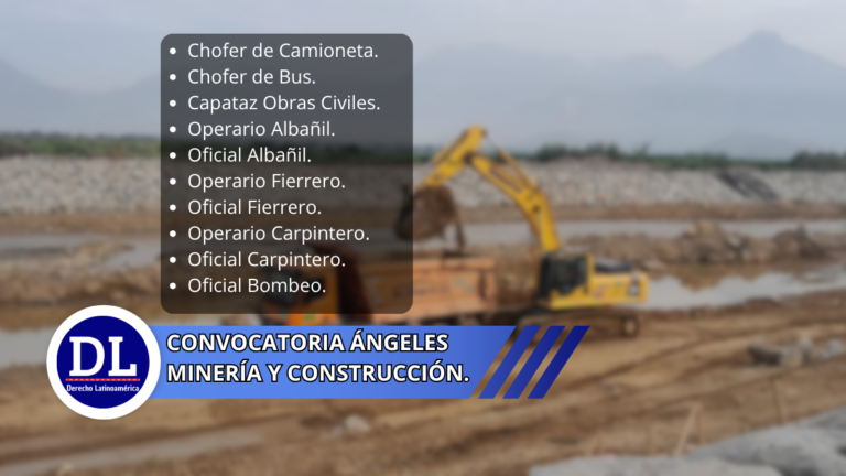 Convocatoria Ángeles Minería y Construcción
