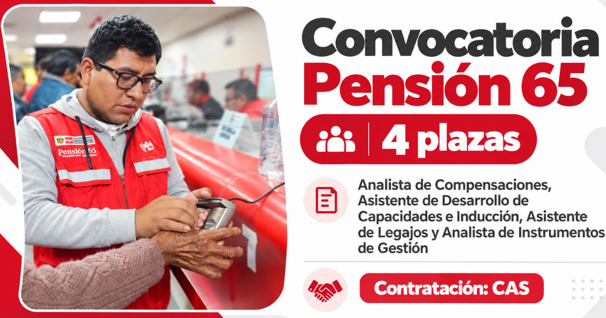 Convocatoria Pensión 65
