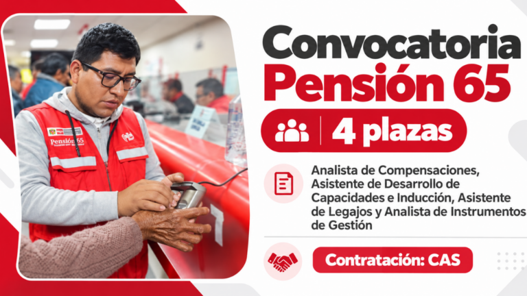 Convocatoria Pensión 65